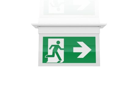 TEMPUS EXC2 Hinged Emergency Exit Sign
