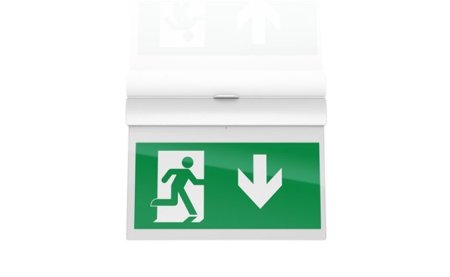 EXD Semi Recessed Architectural Semi Recessed LED exit sign