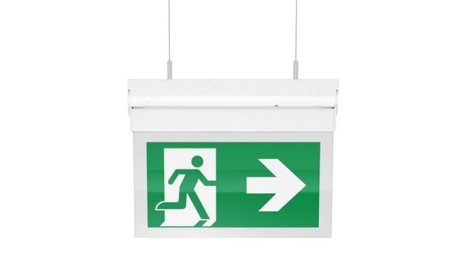 Suspended Architectural LED exit sign