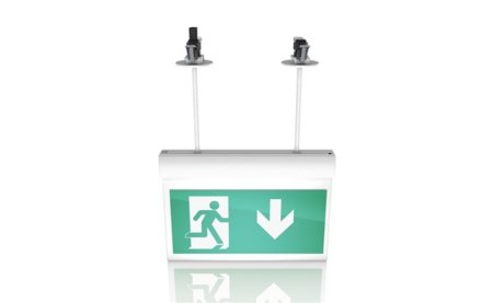 EXD Suspended Architectural Suspended LED exit sign